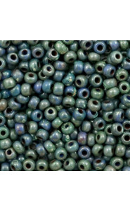 Miyuki rocailles Perlen 8/0 - Opaque picasso dark teal 8-4516